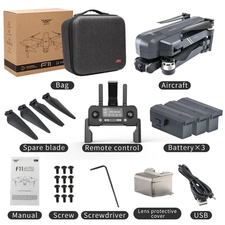 4K Brushless GPS Drone with 1080p Camera – Long Range 5G Quadcopter for Adults