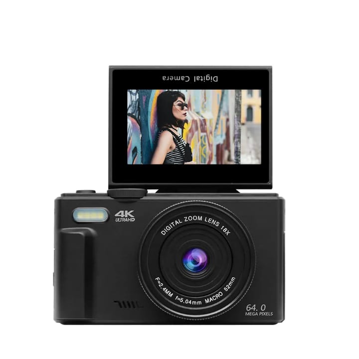 64MP Digital Camera with WiFi & HDMI Output, 10x Optical Zoom – 4K Video Camera for Photography & Vlogging