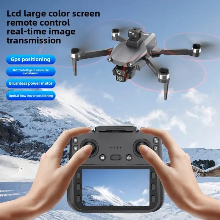 L600-1 PRO 4K GPS Drone with Obstacle Avoidance, Dual Cameras & 4.5" LCD Controller – Long-Range Foldable Quadcopter