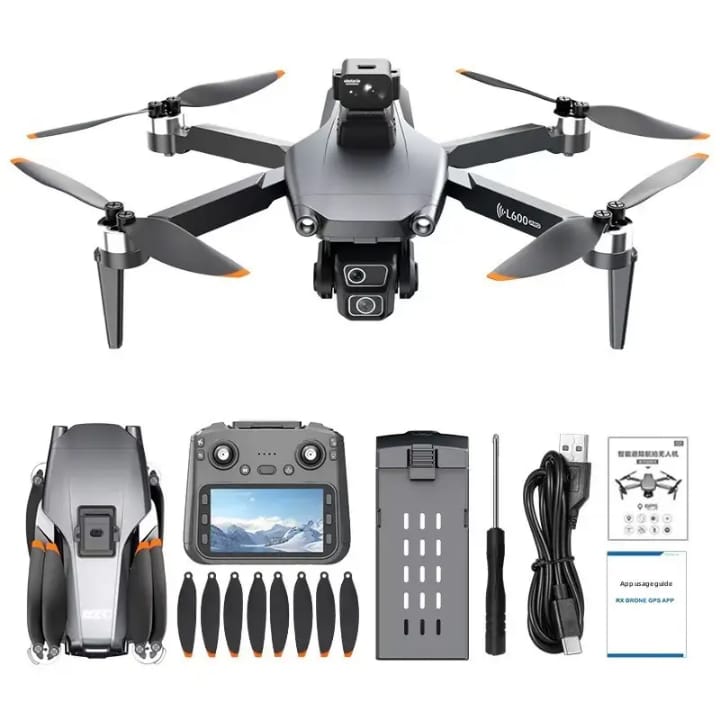 L600-1 PRO 4K GPS Drone with Obstacle Avoidance, Dual Cameras & 4.5" LCD Controller – Long-Range Foldable Quadcopter