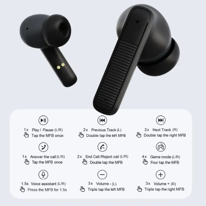T17 TWS Wireless Earbuds – HiFi Sound, ENC Noise Cancellation, Bluetooth 5.1