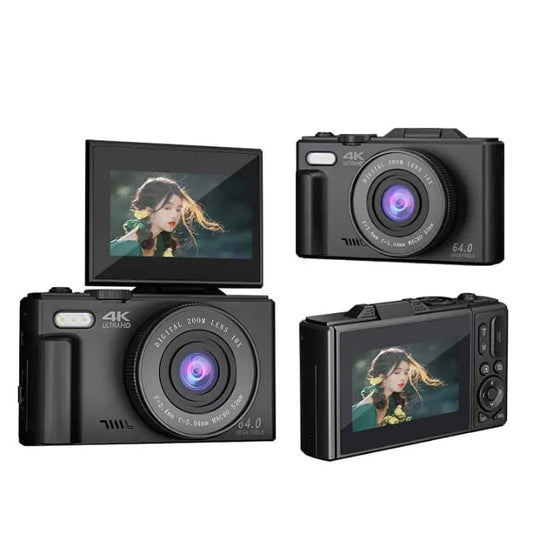 64MP Digital Camera with WiFi & HDMI Output, 10x Optical Zoom – 4K Video Camera for Photography & Vlogging